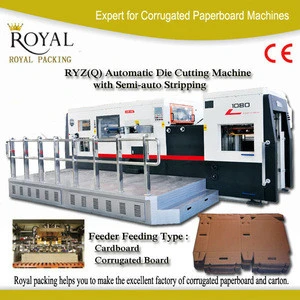 High quality 1080 Automatic paper flat bed die cutting machine with stripping part