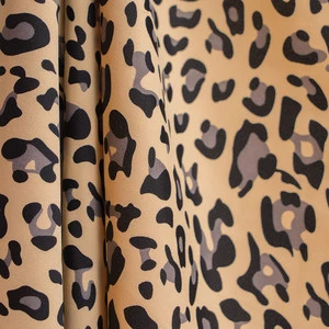 High Quality 40D 82% Nylon Swimwear custom leopard printed 18% spandex fabric