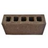 High quality brown building construction material hollow brick design water permeable brick