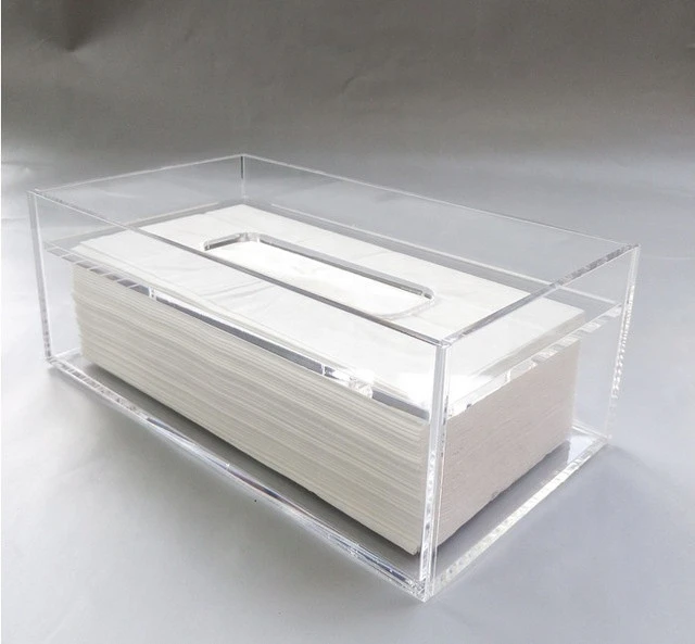 High quality custom hotel acrylic tissue box