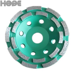 High quality diamond double row sintered cup grinding wheels for concrete