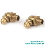 High Quality DIN71412 Brass Plumbing Fitting Pipe Fitting 90 Degree Bend Oil Nozzle Oil Gun