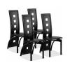 High Quality Dining Room Furniture Luxury Design High Back Metal Border Non-Slip Base cheap Dining Chair
