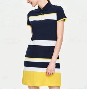High Quality Fabric Custom Golf Dress Comfortable Breathable Golf Polo Dress for Girls
