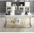 Import High Quality  Industrial Metal Light luxury postmodern white black book writing office table computer desk foot from China