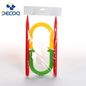 High Quality Plastic Kid Beach Toy Cheap Price Colorful Plastic Horseshoe Toy For Beach Game
