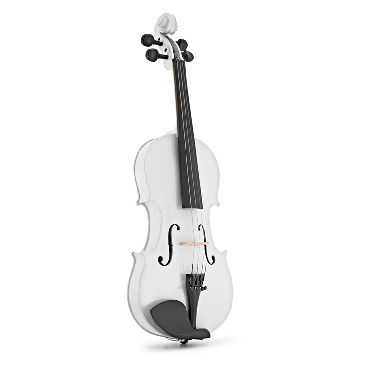 High quality plywood white color music instrument violin for sale