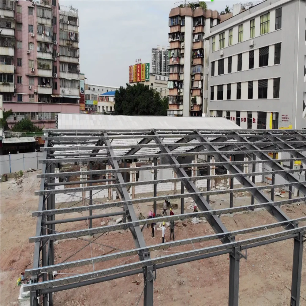 High Quality Prefabricated Construction Durable prefab steel frame structure Light Steel structure
