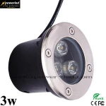 High quality round design aluminum housing 3w led underground lamp