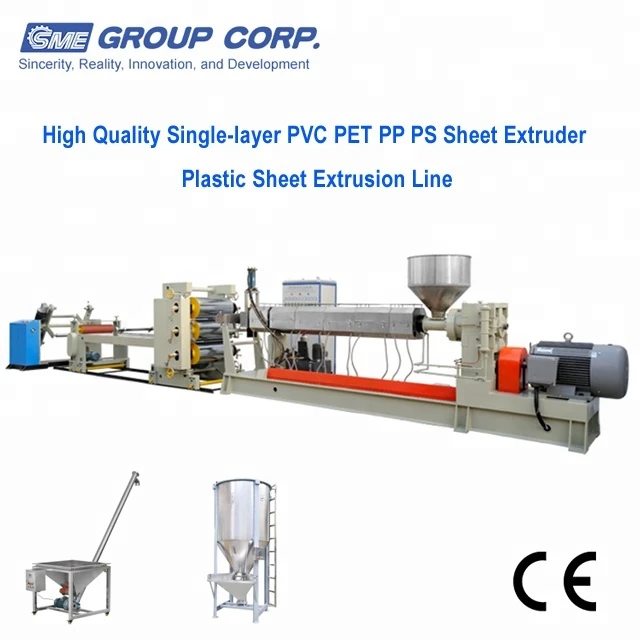 High Quality Single Screw Extruder Machine PP/PS Plastic Sheet Extrusion Line