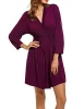 High Quality Soft Cotton Bathrobe 3/4 Sleeves Sleepwear Loungewear Long solide Women Sleepwear