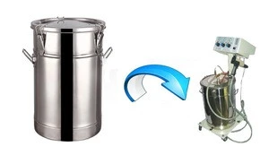 High Quality Stainless Steel Kitchen Pail Big Capacity Powder Barrel With Buckles