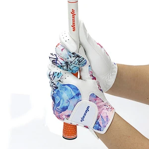 high quality stylish custom design Cabretta Slip-resistant women&#39;s golf gloves