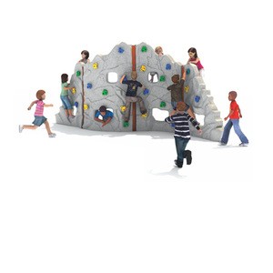 High Quality Two Tone Plastic Kids Outdoor Rotating Rock Climbing Wall