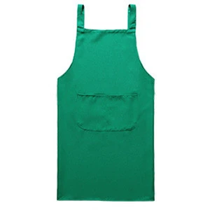 High Quality Washable Apron Made of Polycotton Fabric for Kitchen Cooking Apron with Bibs Type Made by China BSCI Apron Factory