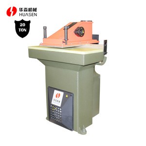High quality Yancheng City Huasen Machinery Limited Company leather filp flop sole small die  cutting press hand machine
