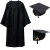 High School Graduation Gown matte graduation robe blue graduation gown