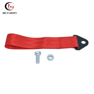High Strength Racing Tow Towing Strap Hook Front Rear Bumper Car Tow Strap