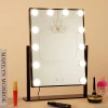 Hollywood Vanity Makeup Mirror with Colorful Light Dimmable LED Lamps