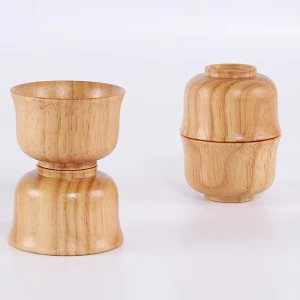 Home Environmental renewable log tea Cup Restaurant Solid wooden milk Chinese Water Coffee mug Wood Tea Cups