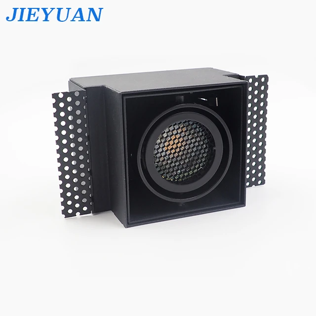 Hot Product Aluminum Grilled Light Square Grill Panel Light Recessed  Surface LED Downlight Black LED Office Light Grille