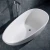 Import Hot sale artificial stone solid surface free standing bath tub,resin stone bathroom bathtub from China