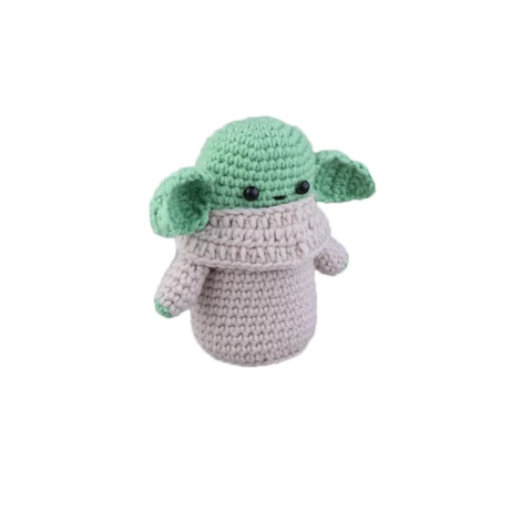 Hot Sale Custom Yoda Plush Wool handmade Crochet  Cartoon Toy