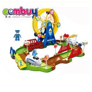 Hot sale electric kids play set battery operated railway toy train