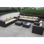 Hot sale garden rattan furniture and table set patio chair set backyard chair garden table set