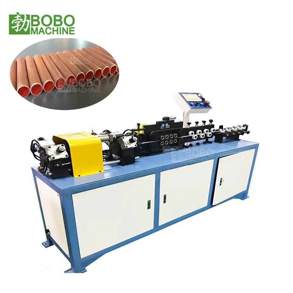 hot sale hydraulic cnc automatic stainless steel copper aluminum metal pipe tube straightening die cutting machine manufacturer