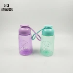 Hot Sale Portable Silicone Baby Plastic Bottle Juice With Handle