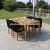 Import Hot sale rope webbing furniture outdoor sofa set for balcony use in wood table from China