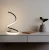 Import Hot sale simple design S shape LED snake cheap spiral table lamp from China