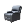 Hot Sale Trend Recliner Chair Living Room Black Leather Accent Sofa Chair Recliner For Cafe