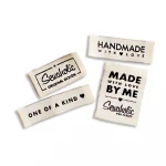 Hot Sales Custom Labels Logo  Brand Name Garment Woven Labels Custom Clothing Labels