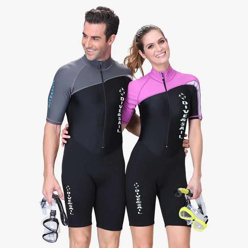 Hot selling high quality 1.5 mm Warm diving suits for men and women swimwear swim trunks couples one-piece wetsuits
