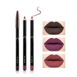 Hot selling waterproof makeup private label 12color matte lipstick multi function lipstick pencil set/ lip liner