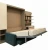 Import Hotel Bedroom Set hidden wall mounted folding bed with sofa sets for hostel from China