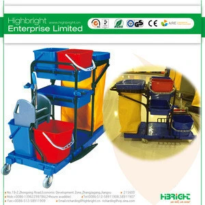 hotel cleaning service trolley