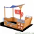 Import Hotsale Wooden Boat Sandbox High Quality 2kids 1 sandbox Outdoor Wooden Kids Sandpit For Children from China