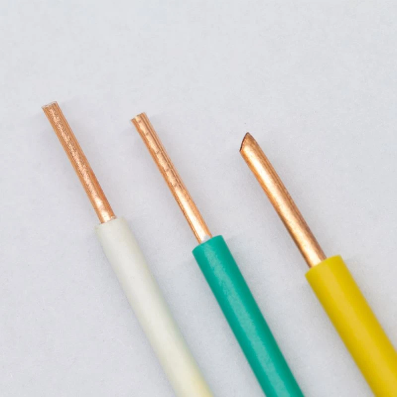 Household 2.5mm 0.75mm2 PVC Rvv Power Single Strand Copper Electrical Cable Wires