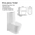 HP-2010 one-piece toilet sanitary ware ceramic made and metal parts for bathroom