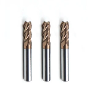 HRC68 4Flutes Carbide End Mill  Corner Radius End Mills Tungsten Carbide End Mill