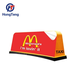 HT-AD01-FM strong magnets advertising cab taxi top light