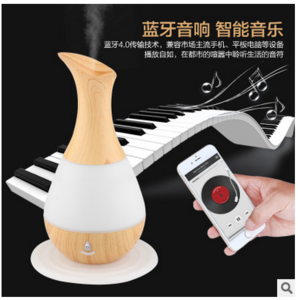Humidifier purifier, mini Bluetooth speaker spray humidifier mute essential oil lamp USB smoked incense burner