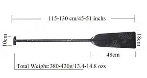 IDBF Approved Carbon Fiber Dragon Boat Paddle For Racing Boat