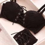 In-Stock front push up beautiful women naughty girl elastic bra and panty set