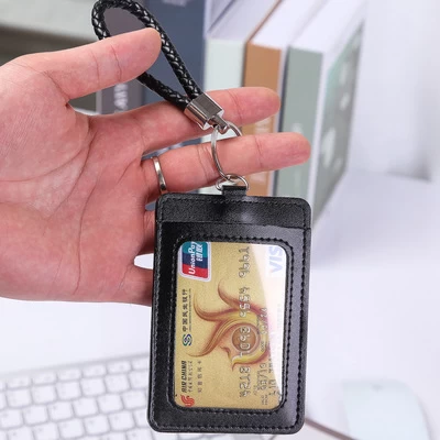 in Stock Ready To Ship Universal Wristlet Keychain PU leather ID Badge Holders Credit Card working Card Bus Card Case