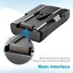 Independent 5V/2.1A USB Output 6600mAh 95Wh 14.8V V Mount V-Lock Camera Battery With D-tap Charger