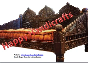 indian wooden maharaja royal living room sofa set